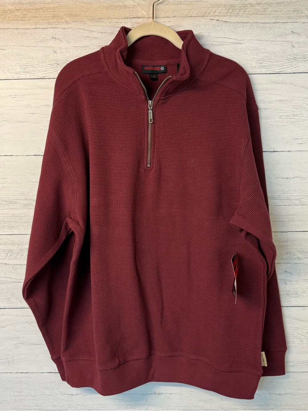 NWT Men's Quarter-Zip Sweater Pullover by Wolverine